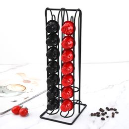 Vertical Coffee Capsule Holder Pod Stand Office Kitchen Desktop Capsules Storage Rack with Stable Base Tools 220509