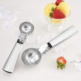 Stainless steel Ice Cream Fruits Scoop Scoops Creative Ice Spoons Shovels Christmas Gift Tea Tableware GCB14808