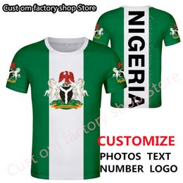 NIGERIA t shirs diy free cusom made name number nga shir Men 3D T shir Casual Shor Sleeve O Neck Fashion shir Tees 220616