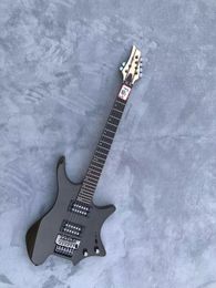 Good Quality Electric Guitar with Special Floydrose Tremolo Ash Wood Body Transparent Black Color in Stock F366-3