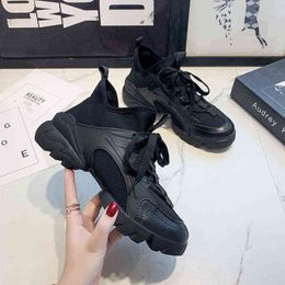 Fashion Shoes For Women Lace-up Comfortable Shoes Woman Vulcanised Shoes Zapatillas Mujer 2020 Women Sneakers G220629