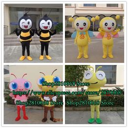 Mascot doll costume 6 Styles Bee Mascot Costume Cartoon Game Birthday Party Fancy Dress Party Advertisement Carnival Costume 1188