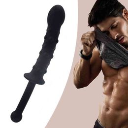 Silicone Anal Plug Pluggable Tail Anus Pull Beads Butt Plug Prostate Massager G-spot Stimulator Dildo for Woman Man Gay Q0508