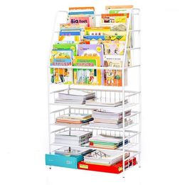 Hooks & Rails Simple Multifunctional Children's Bookshelf SX401 SX301 Picture Book Storage Rack Multi-layer Large-capacity Shelf