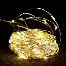 Strings Led Fairy Lights Cooper Wire 1/2/5/10M Holiday Outdoor Lamp Garland For Christmas Wedding Party DecorationLEDLEDLED