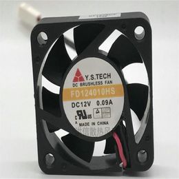 Wholesale fan: original FD124010HS DC12V 0.09A CPU 4CM 4010 two-wire ultra-quiet fan