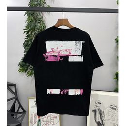 Мужская футболка высококачественная 100% хлопковая HD смешанная цветовая печать свободно повседневная мужская и женская