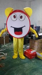 Mascot doll costume Alarm clock Mascot Costume Alarm clock Mascotter Costume Cartoon Fancy Dress Suit Carnival Halloween