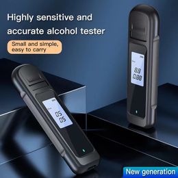 H9 Alcohol Detection Breath Tester Analysis Instruments Non-Contact Digital Display Screen USB Rechargeable Breathalyzer Analyzer High Accuracy