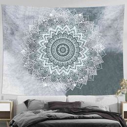 Boho Mandala Carpet Wall Hanging Hippies Home Decoration Yoga Mat J220804