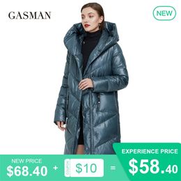 GASMAN Plus size fashion brand down parka Women's winter jacket outwear clothes women's coat Female puffer thick jacket 206 201019
