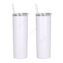cheapest 20oz tapered and straight sublimation tumbler 20 oz stainless steel blank tall cylinder water bottle Sea Shipping 50pcs DAJ471