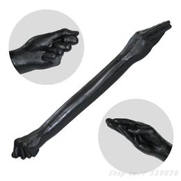 Super Long Fist Dildo 65cm Big Fisting Black Double Ended sexy Toys For Woman Lesbian Conslador Huge Anal Penis.