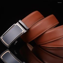 Belts Plyesxale Cowhide Genuine Leather For Men Est Mens Automatic Ratchet Buckle Belt Designer High Quality G52Belts Fred22