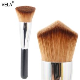 Wholesale-Professional Makeup Brush Double Wedge Kabuki Multipurpose Face Tool W220420