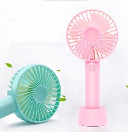 Home Outdoor Standing Small Portable Rechargeable Electric Fan Custom Bracket Adjustable Cooling Mini USB Desk Handheld Fan HH22-160