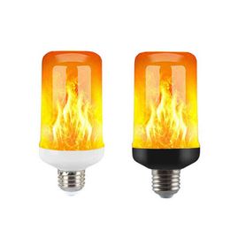 E27 LED Flame Bulb Fire E14 B22 lamp Corn Bulb Flickering LED Light Dynamic Flame Effect 3W 5W 9W 85V-265V for Home Lighting H220428
