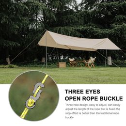 Adjustable Camping Tent Cord Rope Buckle S Type Tensioners Fastener Kit Outdoor Camping Tents Securing Accessories RL168