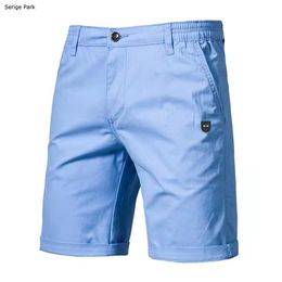 Summer Men s Pantalong cortos de negocios informales Pantalones de serige Park France Style Fashion de alta calidad Algodón 220715