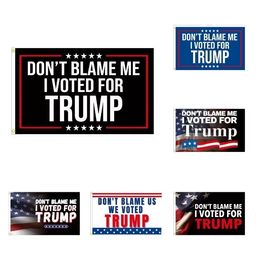 Banner Flags Don't blame me for the 2024 US presidential election, I voted for 90*150cm Trump Inventory Wholesale