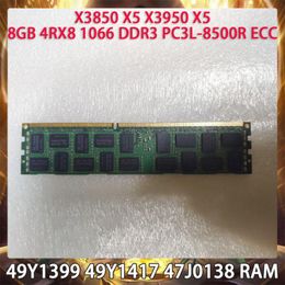 RAMs 49Y1417 47J0138 Server Memory X3850 X5 X3950 8GB 4RX8 1066 DDR3 PC3L-8500R ECC RAM Fast Ship Works PerfectlyRAMs