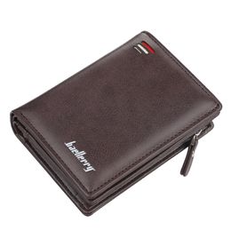 5pcs Wallets Men PU Two Foldable Vertical Section More Short Credit Card Holder