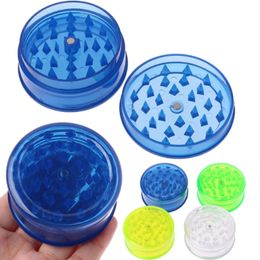 60mm Plastic Herb Grinder Smoking Grinders for smoke detectors pipe acrylic grinderes smokings Accessories LK11110