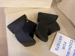 Realfine Sandals 5A 8103360 Wedge High Heel Platform Slippers Sandal Shoes for Women Size 35-41