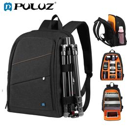 Camera bag accessories PULUZ Outdoor Portable Waterproof Scratchproof Dual Shoulders Backpack Bag Digital DSLR Po Video laptop backpack 230206