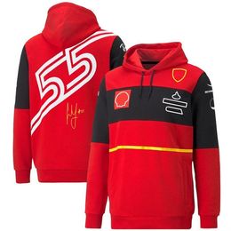 F1 Sweater 2024 Autumn and Winter Warm Sports Hoodie Men's Fan Racing Suit Formula One Zipper Sweater Jacket 769