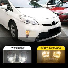 For Toyota Prius ZVW30 2012 2013 2014 2015 LED Fog Light Driving Light Front Bumper Fog Lights DRL Fog Lamp Assembly