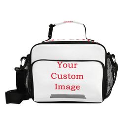 Personalised Custom Shoulder Large Capacity Portable Insulated Lunch Student Food Fresh Storage Cooler Picnic Bag 220711