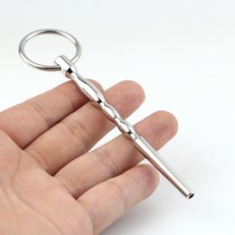 BEEGERSizzler Penis Plug Hollow, Cum Through Urethral plug for Beginners with Sensual Waved Shaft and Finished a Glans Ring