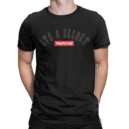 Trapstar Its a Secret on Light t Shirt for Men 100% Cotton Casual T-shirts o Neck Tee Shirt Short Sleeve Clothes Original