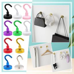 Hooks & Rails Mug Rack With Shelf Magnetic Pack Of 10 Extra Strong Hangers Under ShelfHooks