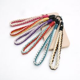 Wrist key chain national style mobile phone party lanyard Colour backpack key ring braided rope pendant