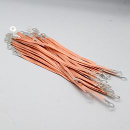 Other Lighting Accessories 10Pcs Bridge Connection Ground Wire Span Cable 6 Square Copper Electric Box Soft Hole Size 8mmOther