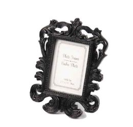 -2022 Nova cor preta ou branca ornamentado estilo barroco foto imagem moldura de casamento mesa de parede cartão de parede presente