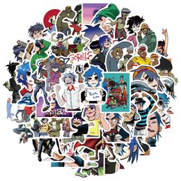 Waterproof 10/30/50PCS Virtual Band Gorillaz Stickers Skateboard Guitar Motorcycle Luggage Laptop Waterproof Graffiti Sticker Decal Toy Car sticker