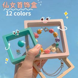 Jewellery Boxes PE Suspension Storage Box Badge Ring Necklace Bracelet Packaging Box Wholesale