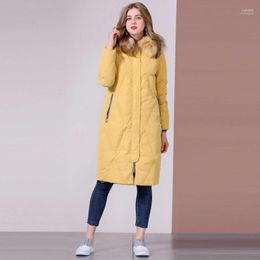 Women's Down & Parkas Ms High-end Thickened Warm Coat Jacket Clothes Mid-length Loose-Fit Style Hooded Winter Fashion Coat1