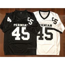 Nikivip Mens Boobie Miles #45 Permian Movie Friday Night Lights Football Jerseys Stitched White Black S-3XL High Quality