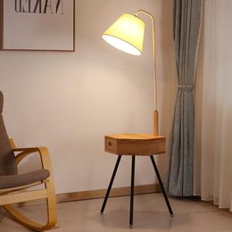 Floor Lamps Lamp Nordic Living Room Sofa Tea Table Shelf Simple Modern Bedroom Study Bedside LampFloor