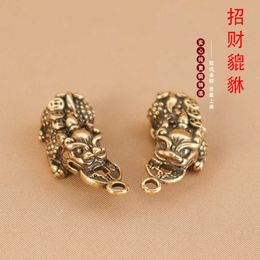 jinbao Australia - Brass Made Old Zhaocai Jinbao Key Chain Pendant Pure Copper Solid Nafu Small 69Q4