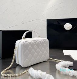 Designer- Women Fashion Box Shoulder Bag Lichee Pattern Leather Handbag Rhombus Lattice Square Zipper Wallet Messenger Bag