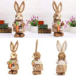 Decorative Objects & Figurines Easter Simulation Home Garden Decoration Creative Cartoon Pography Props Straw Holiday DecorationDecorative D