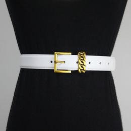 2024 Womens Runway Fashion Gold Buckle Genuine Leather Cummerbunds Female Dress Corsets Waistband Belts Decoration Wide Belt gifi aa 03