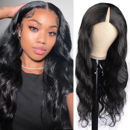 Glueless V Part Wig Afro Kinky Curly Wig Beginner Friendly Natural Scalp Thick 100% Human Hair Upgrade U parts Wigs Long Body Wave