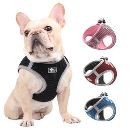 Breathable Reflective Dog Cat Harness Leashes Escape Proof Pet Chest Strap Kitten Puppy Dogs Vest Adjustable Easy Control Pet Supplies