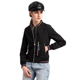 Women's Jackets Style Brand Casual Baseball Uniform Zip Up Jacket For Women 2023 Fashion Solid Black Pink Spring Autumn Luxury Design Clothe